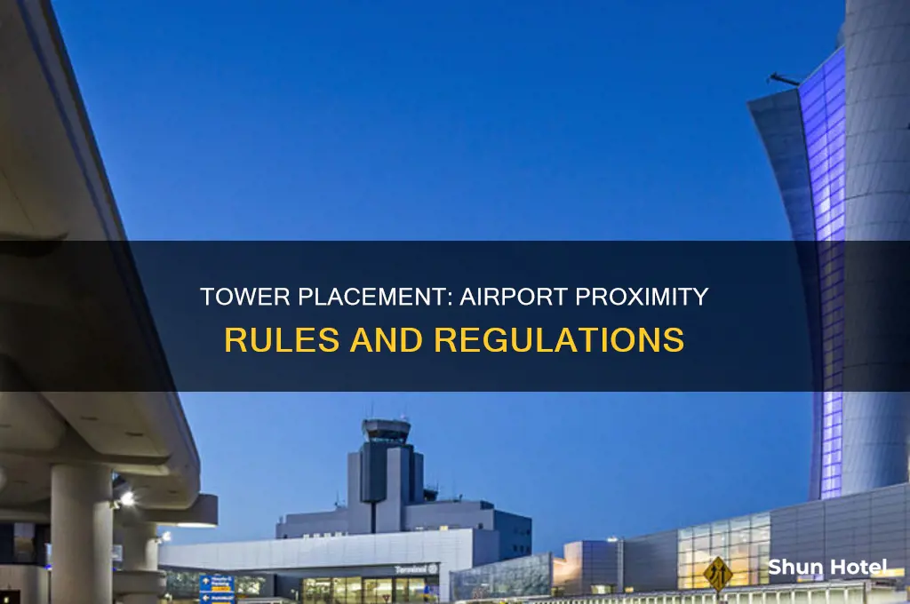how close can a tower be placed to an airport