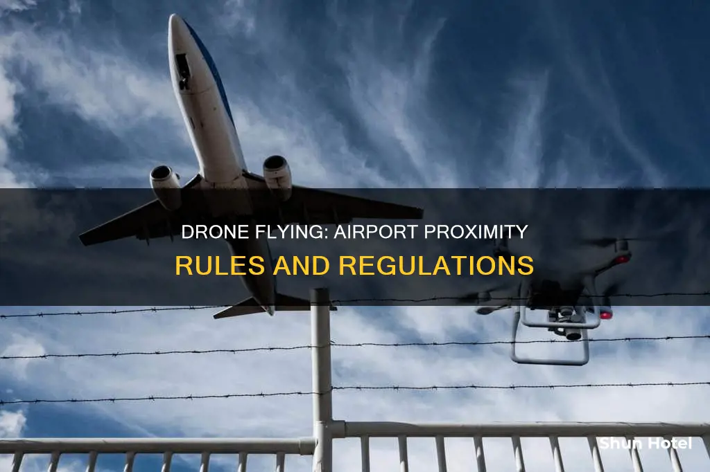 how close can you fly a drone to an airport
