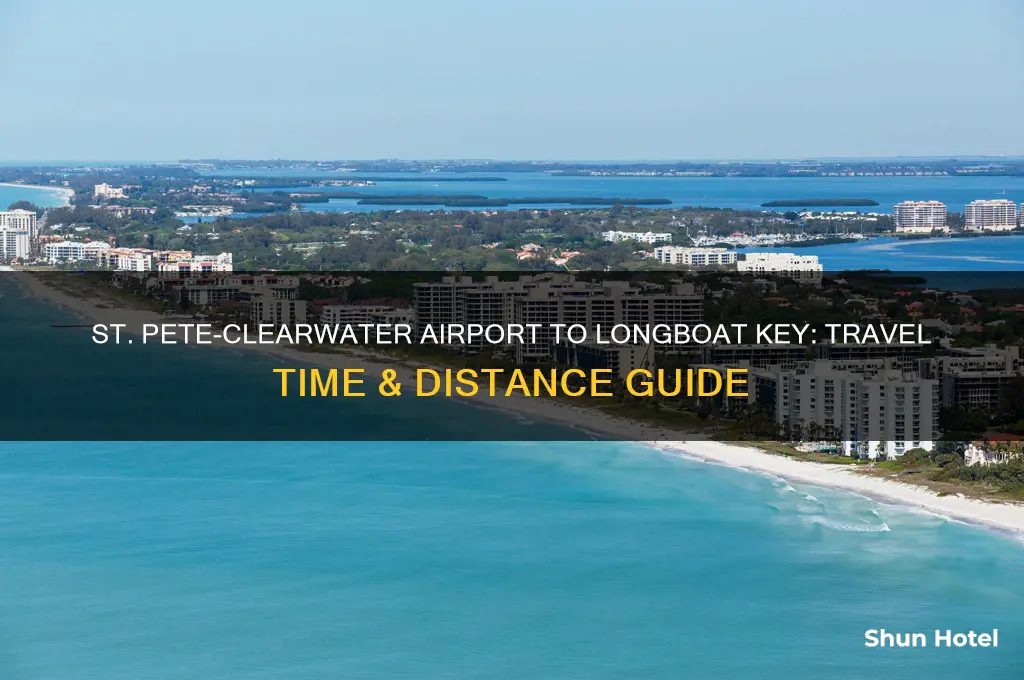 how close is st pete-clearwater international airport to longboat key