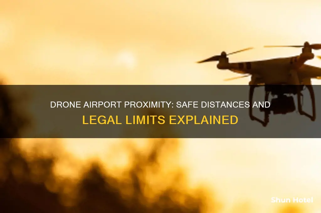 how close may a drone get to an airport