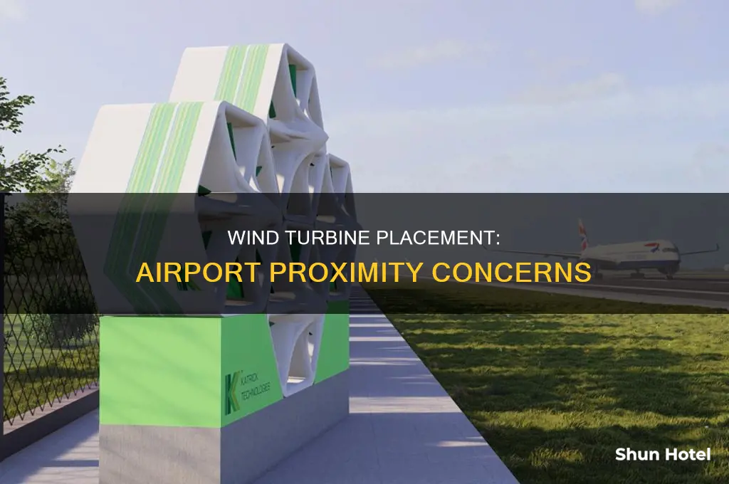 how close to airports can you build wind turbines