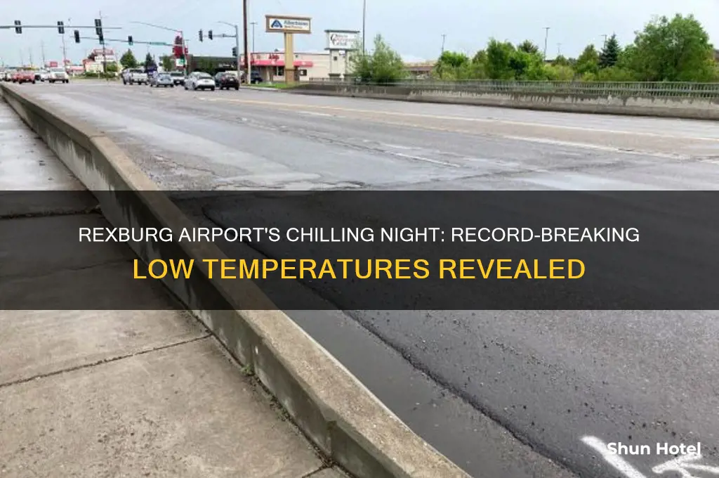 how cold did it get at rexburg airport last night