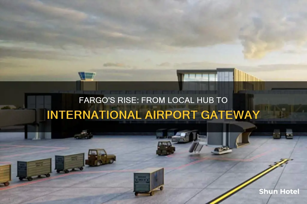 how did fargo became an international airport