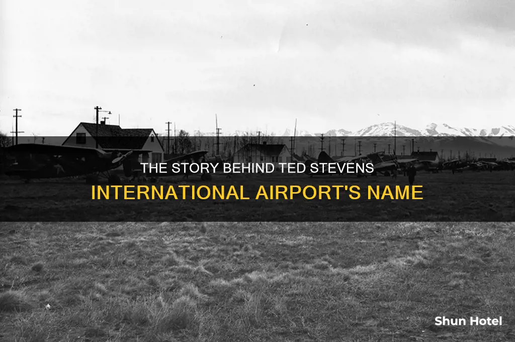 how did ted stevens international airport get its name