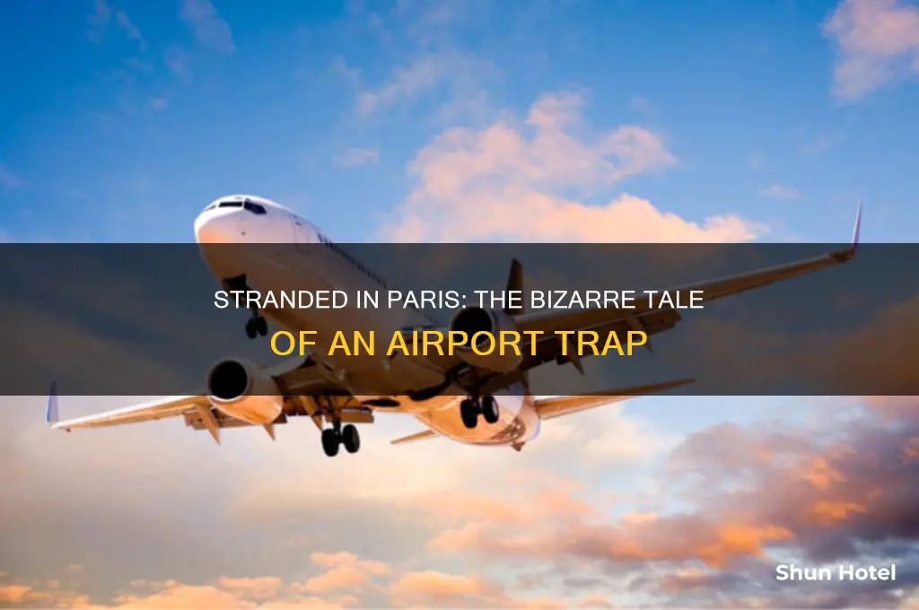 how did the guy get stuck in the paris airport