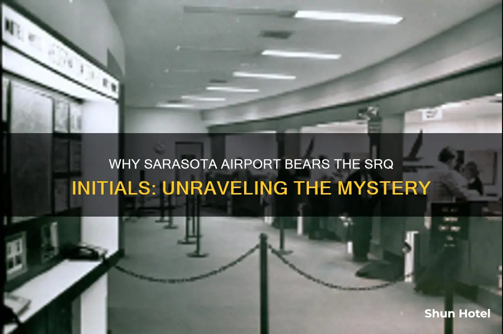 how did the sarasota airport get the initials srq