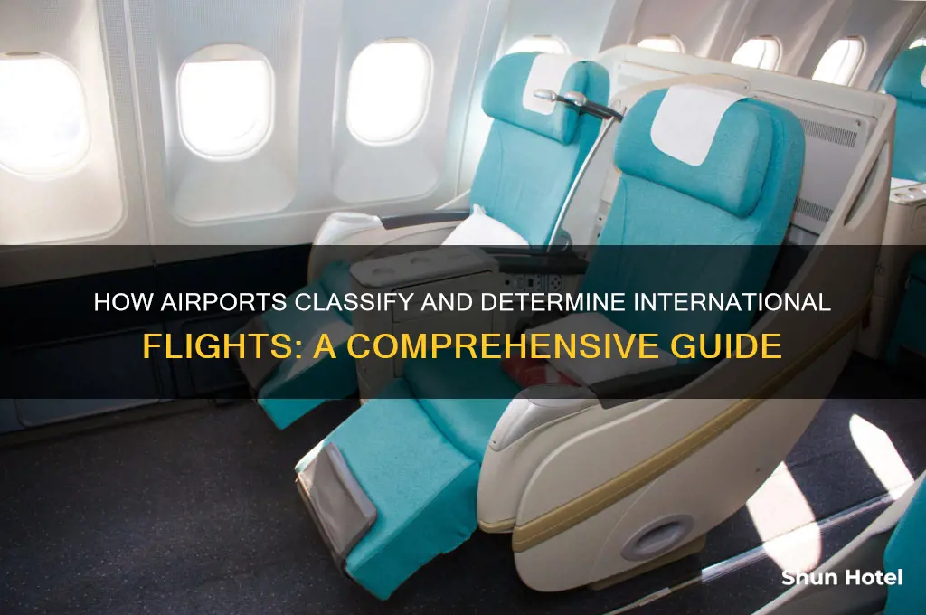 how do airport determine international flight