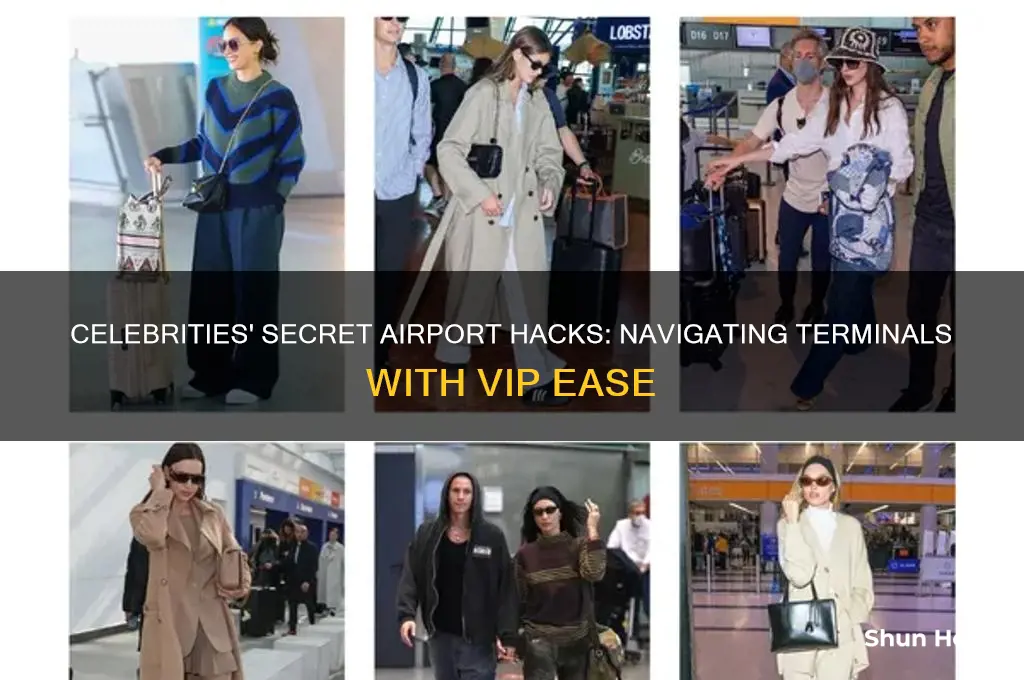 how do celebrities get through airports