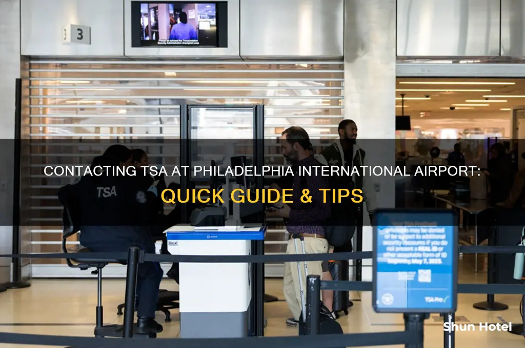 how do i contact the tsa at philadelphia international airport