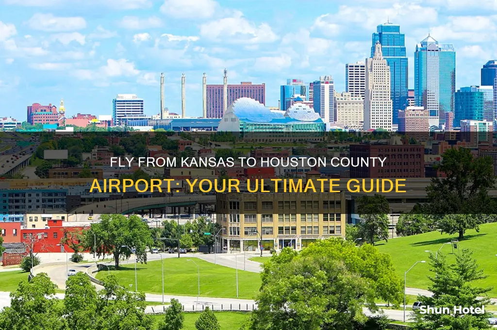 how do i fly to houston county airport from kansas