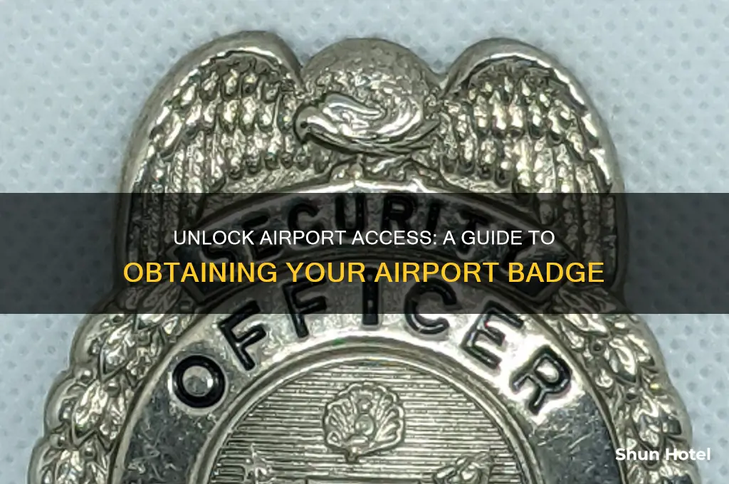 how do i get a badge to work in airports