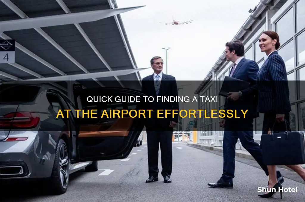 how do i get a taxi at the airport