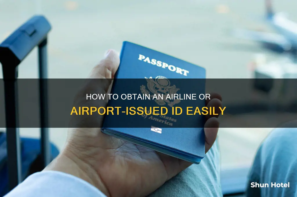 how do i get an airline or airport issued id