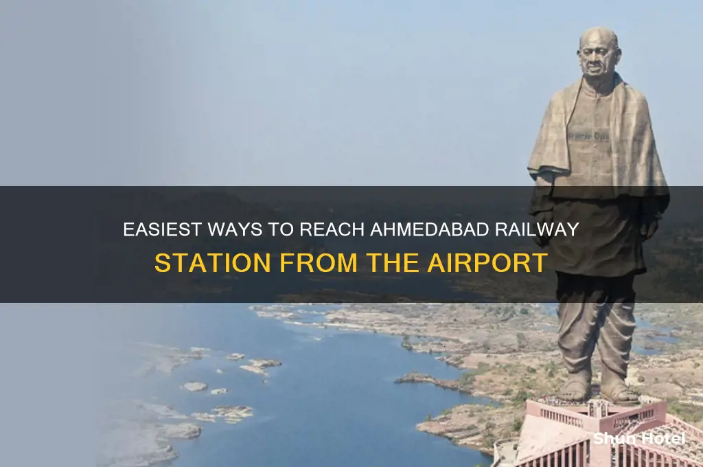 how do i get from airport to ahmedabad railway station
