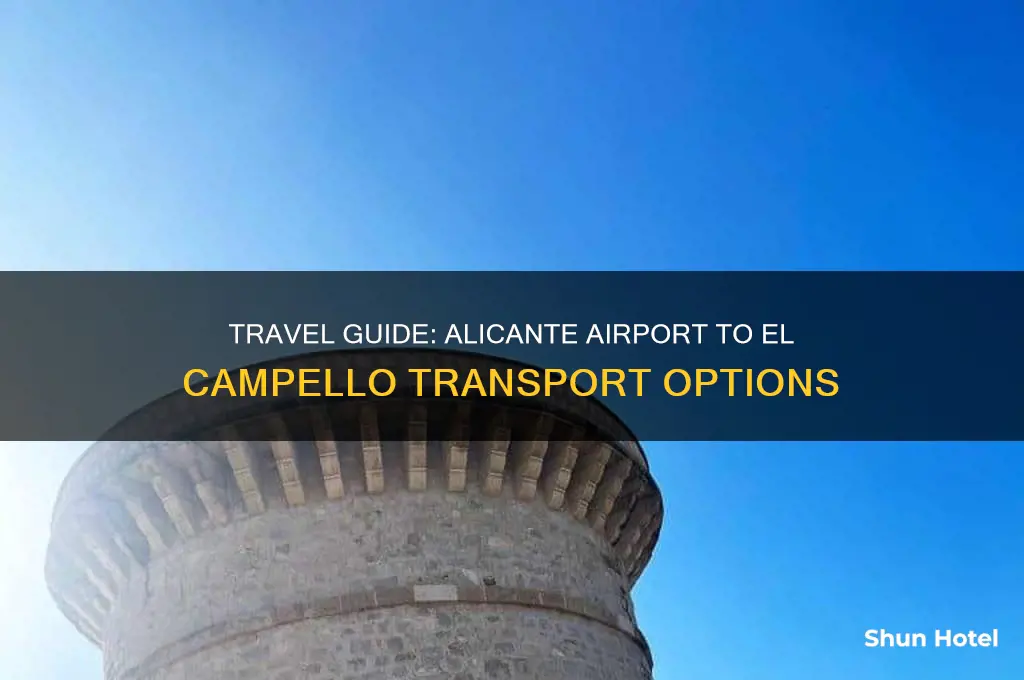 how do i get from alicante airport to el campello