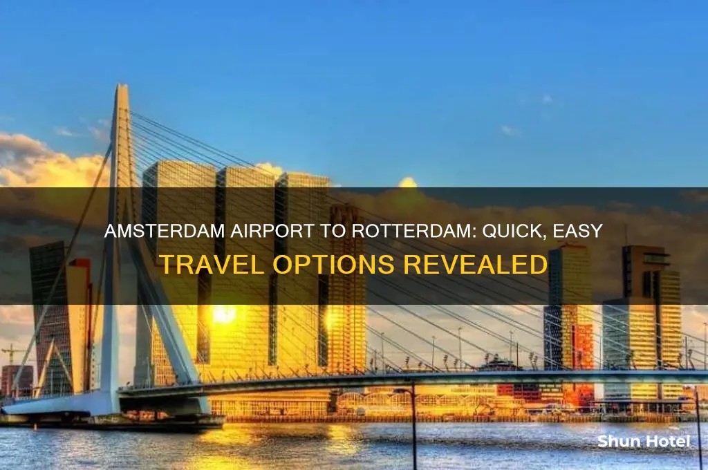 how do i get from amsterdam airport to rotterdam