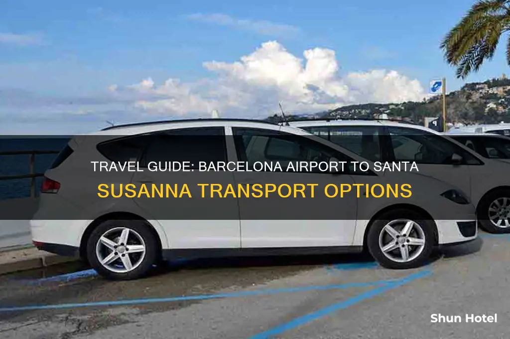 how do i get from barcelona airport to santa susanna