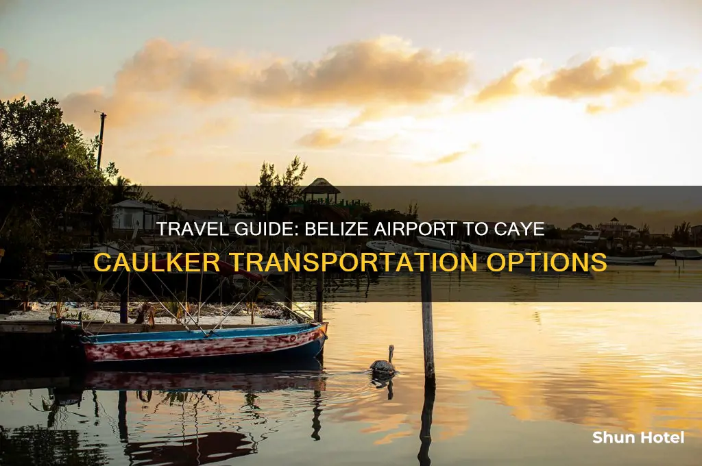 how do i get from belize airport to caye caulker