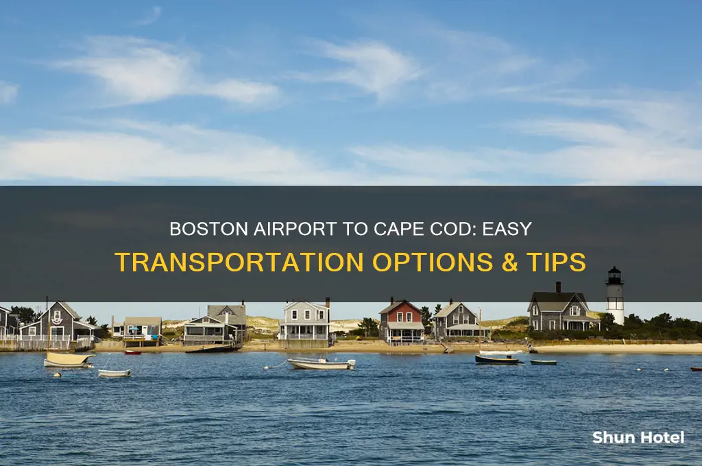 how do i get from boston airport to cape cod