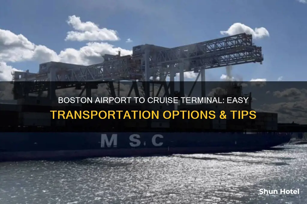 how do i get from boston airport to cruise terminal