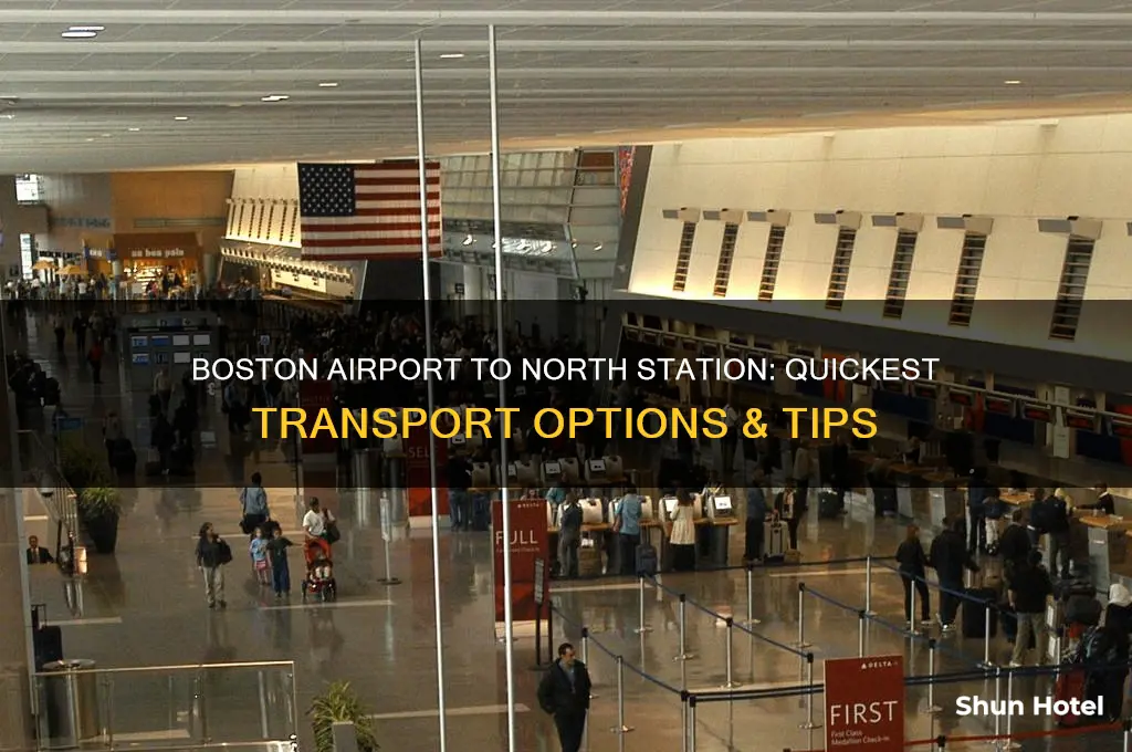 how do i get from boston airport to north station