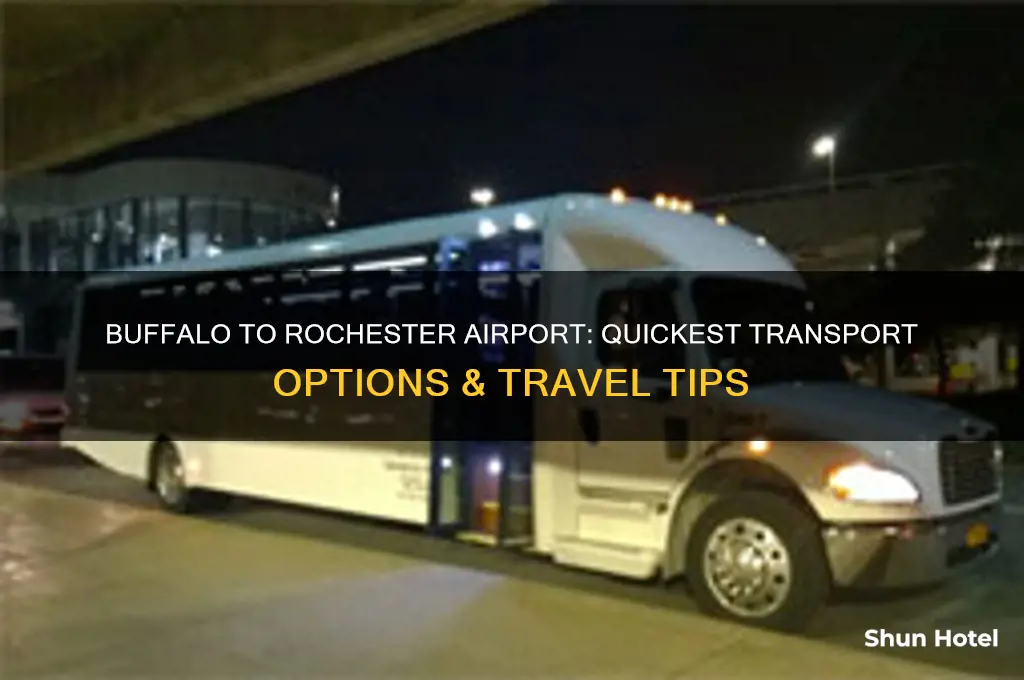how do i get from buffalo airport to rochester airport