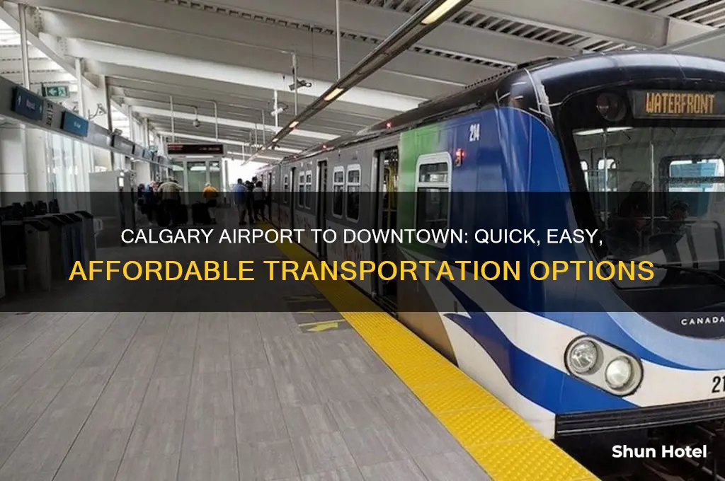 how do i get from calcary airport to downtown calgary