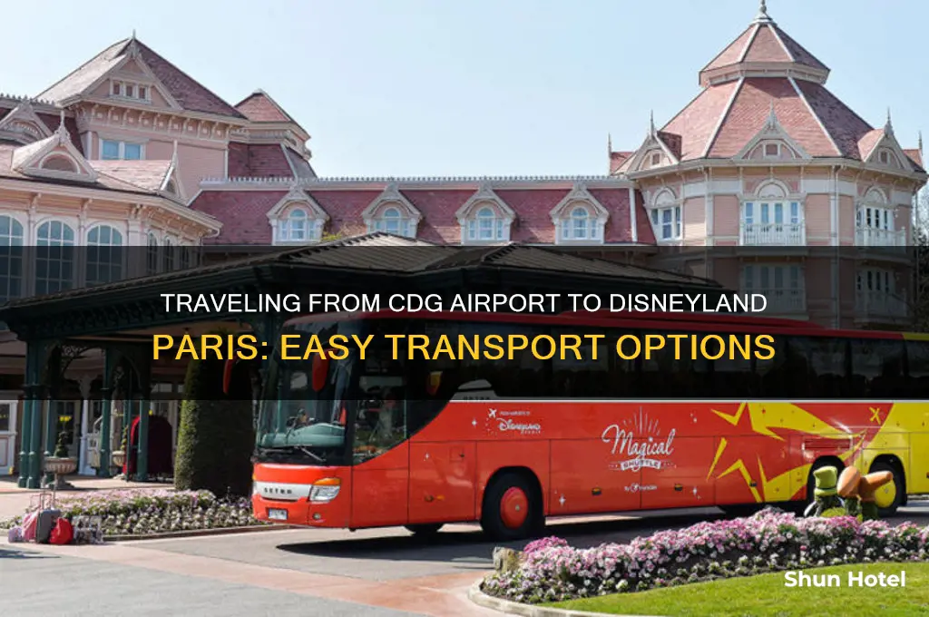 how do i get from cdg airport to disneyland paris