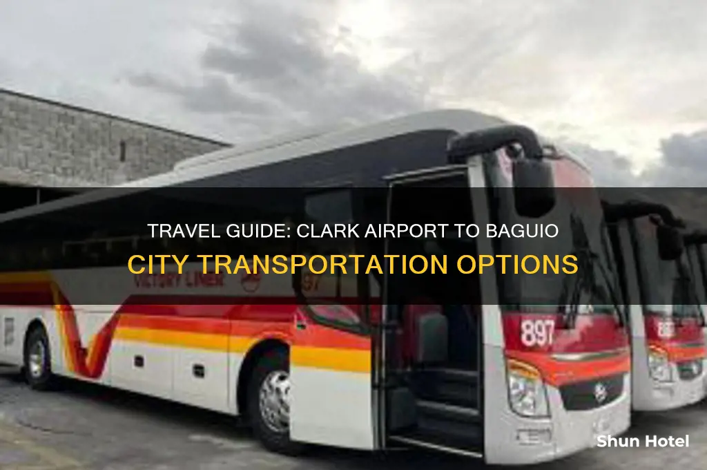 how do i get from clark airport to baguio