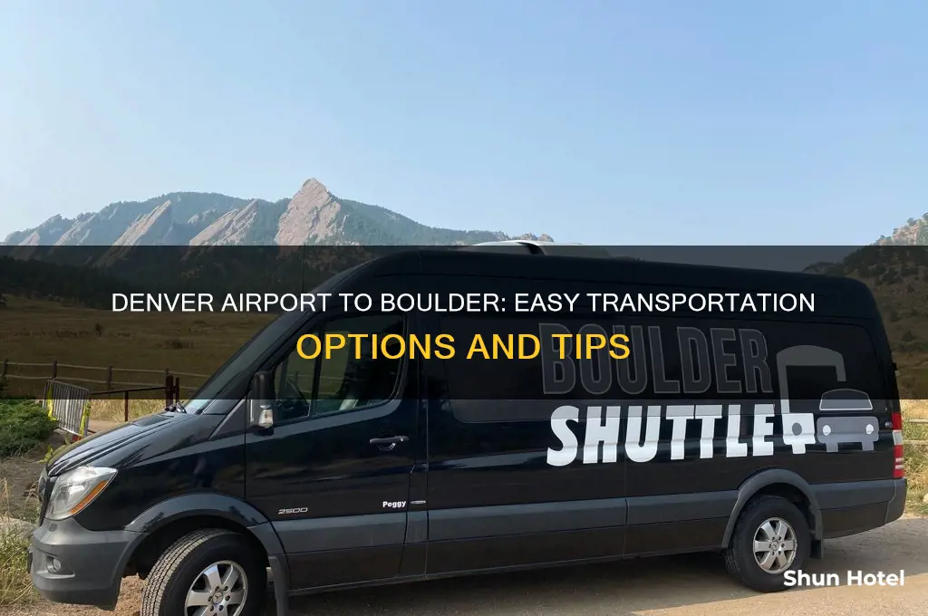 how do i get from denver airport to boulder