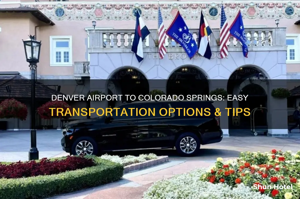 how do i get from denver airport to colorado springs