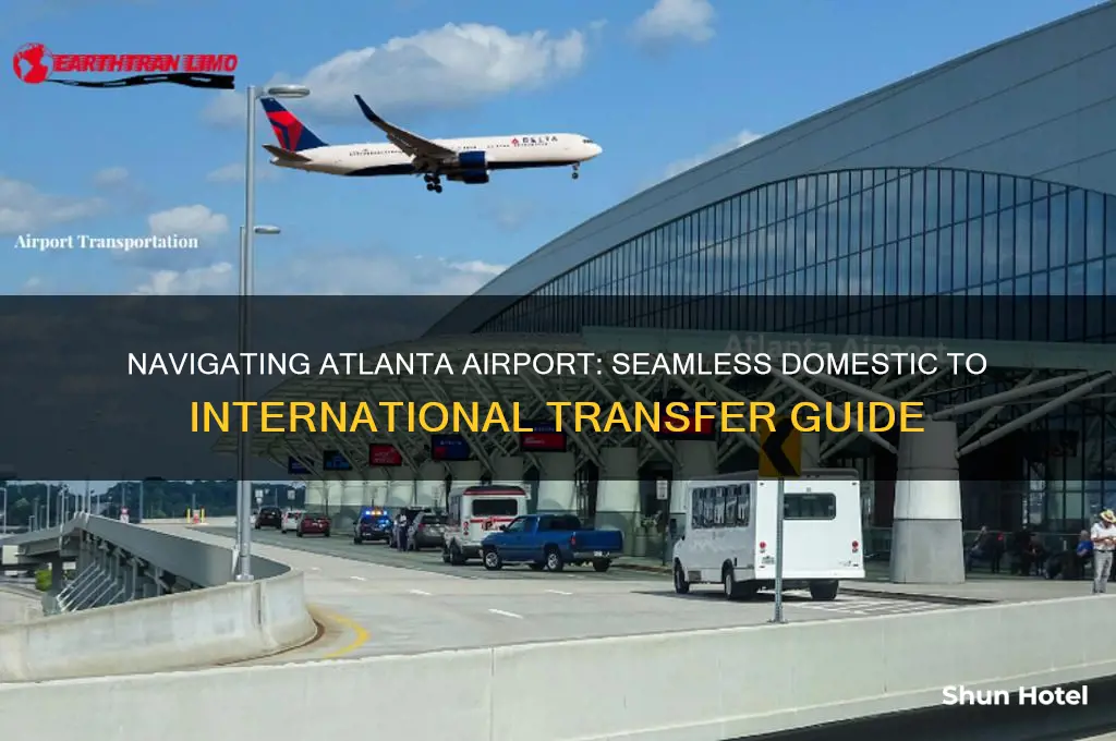 how do i get from domestic to international atlanta airport