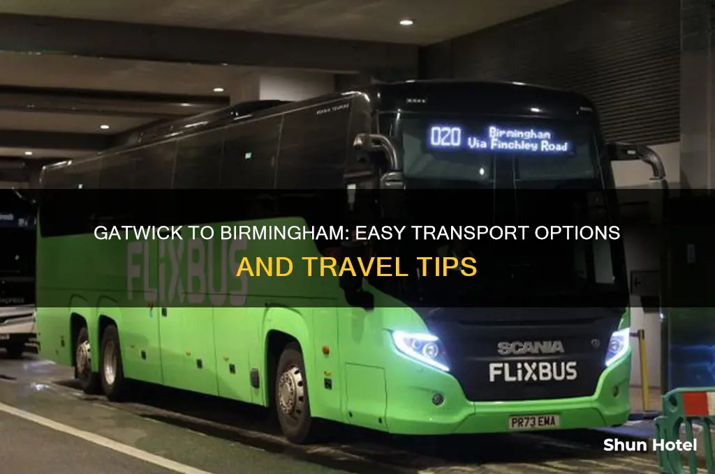 how do i get from gatwick airport to birmingham