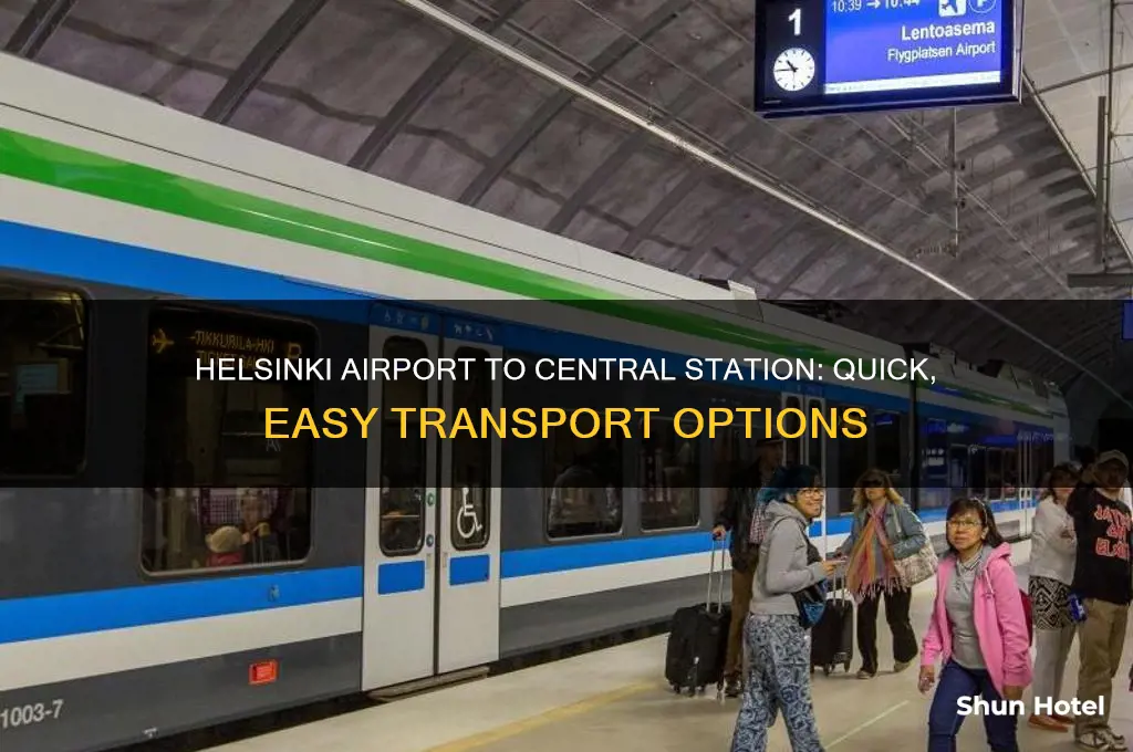 how do i get from helsinki airport to central station
