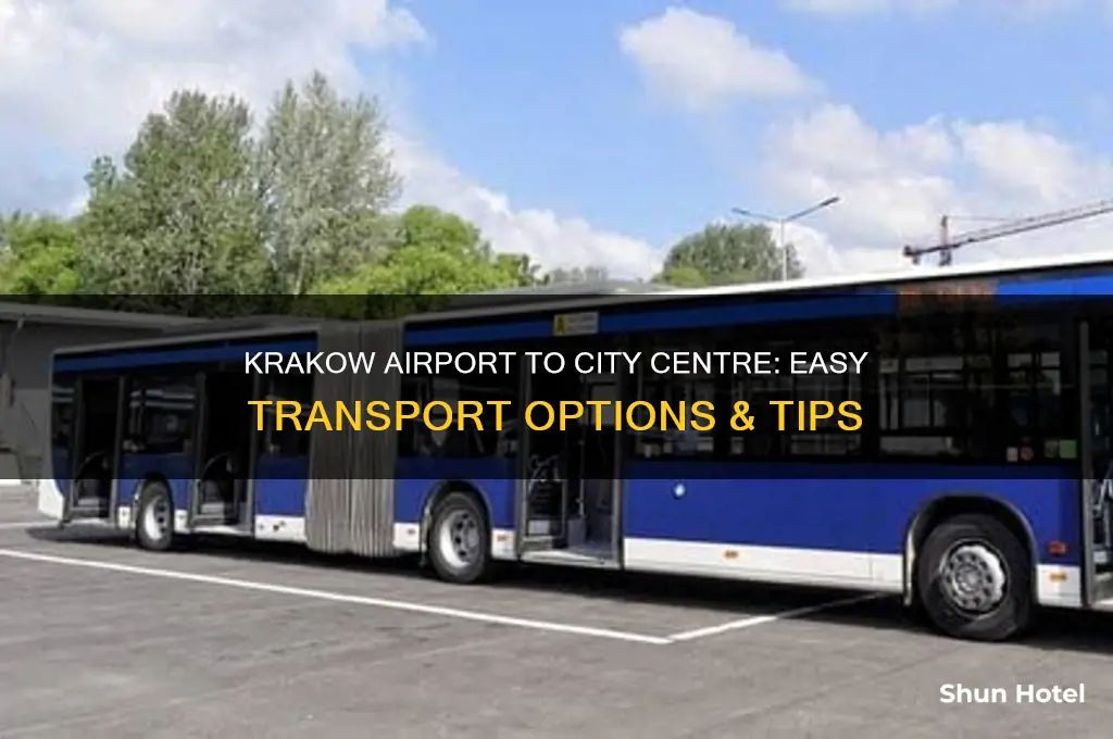 how do i get from krakow airport to city centre