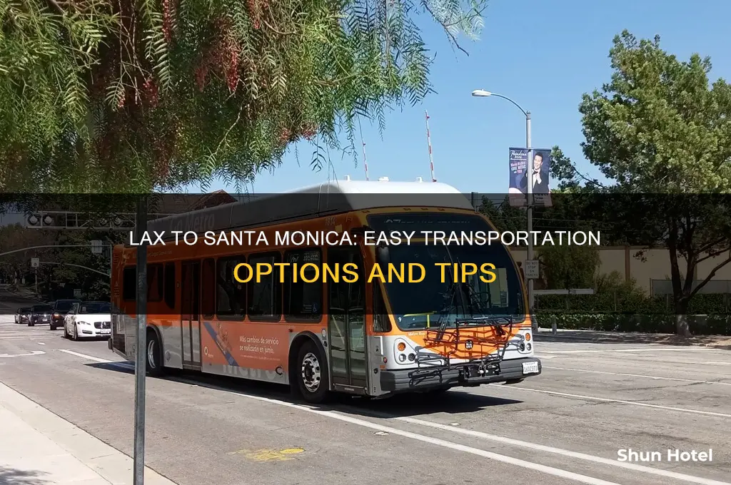 how do i get from lax airport to santa monica