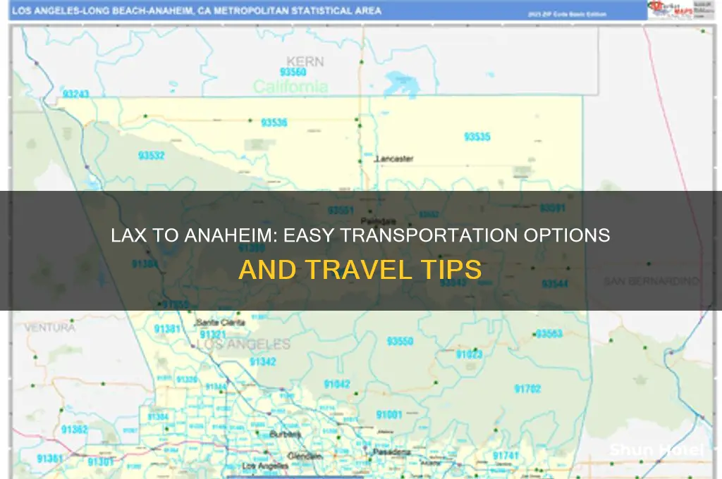how do i get from los angeles airport to anaheim
