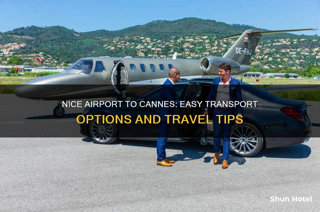 how do i get from nice airport to cannes