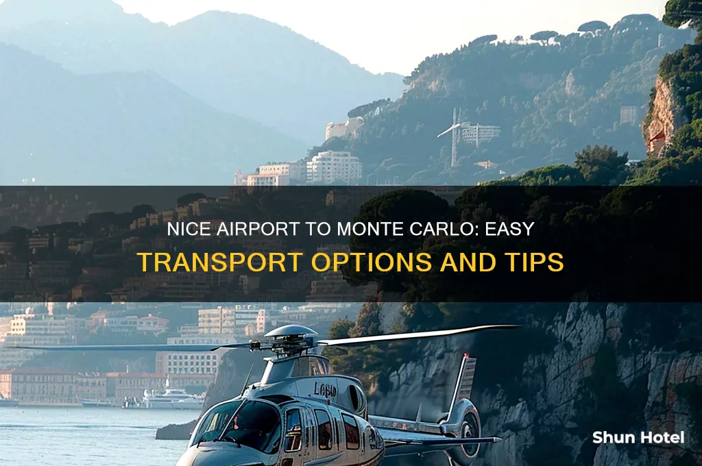 how do i get from nice airport to monte carlo