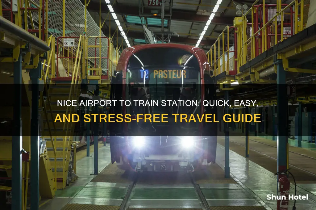 how do i get from nice airport to train station