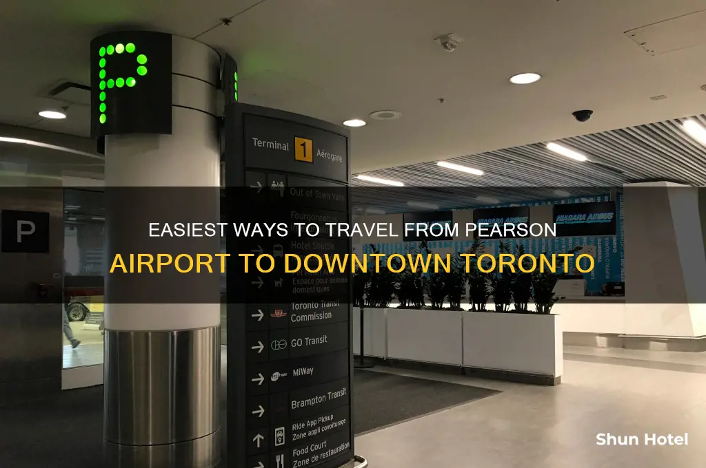how do i get from pearson airport to downtown