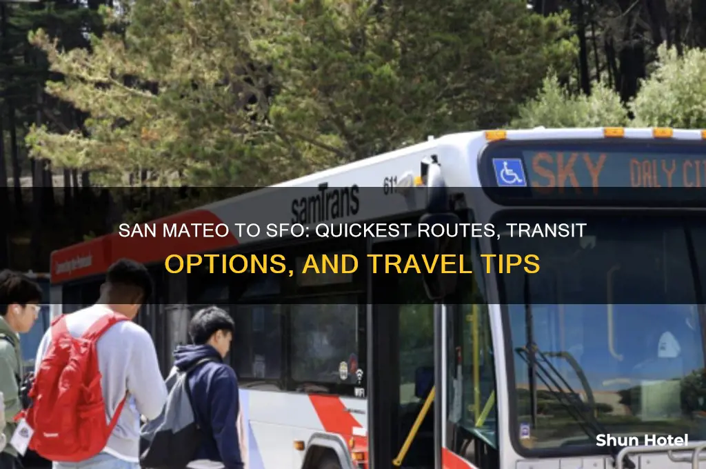 how do i get from san mateo to sfo airport