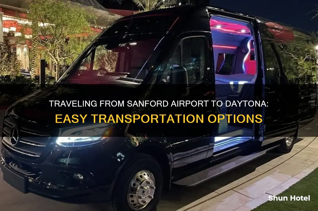 how do i get from sanford airport to daytona