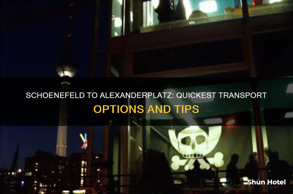 how do i get from schoenefeld airport to alexanderplatz