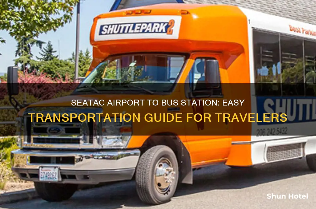 how do i get from seatac airport to bus station