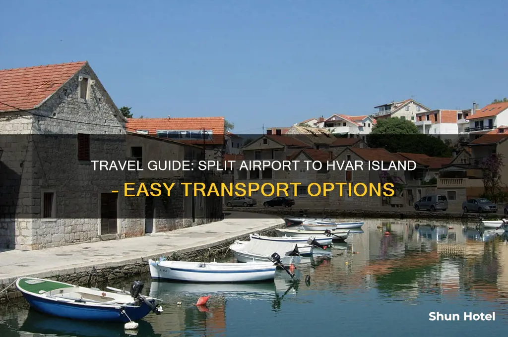how do i get from split airport to hvar