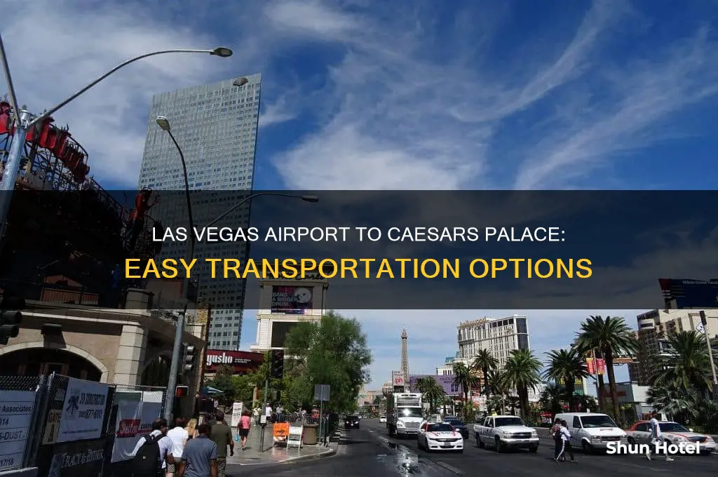 how do i get from the airport to caesars palace