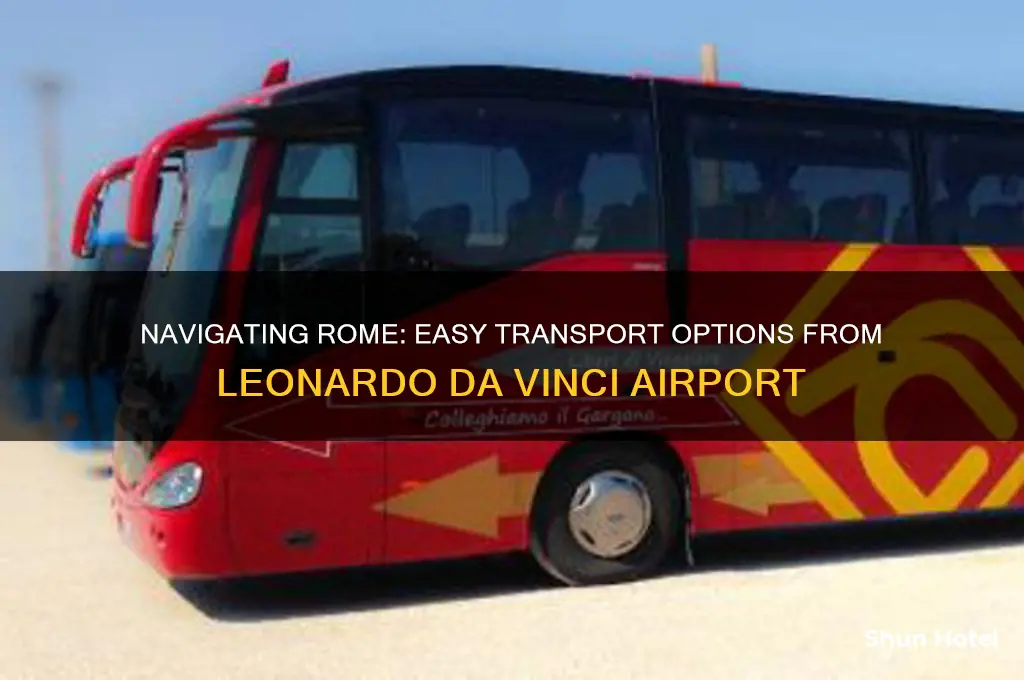 how do i get from the leonardo da vinci airport