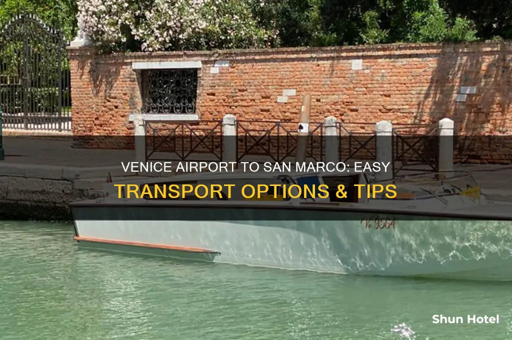 how do i get from venice airport to san marco