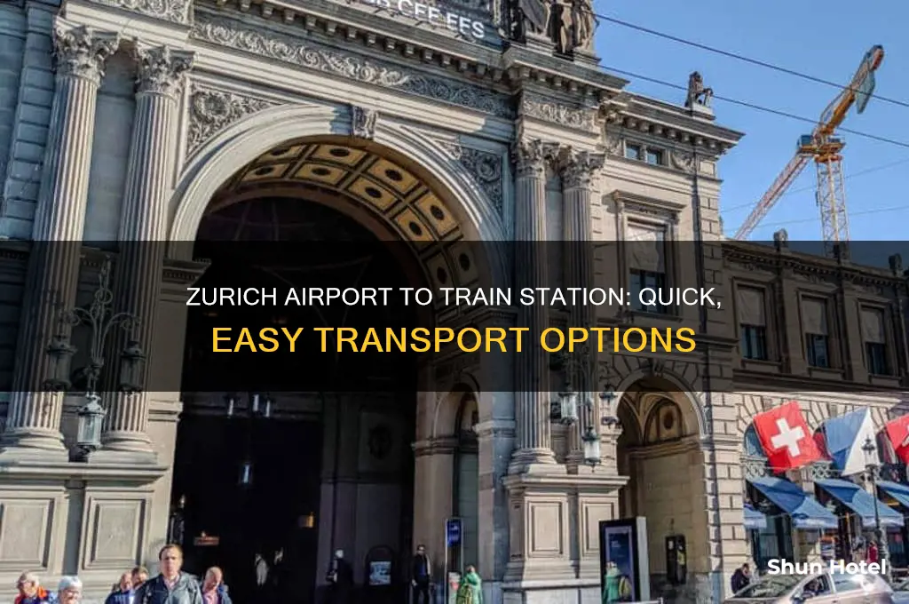 how do i get from zurich airport to train station